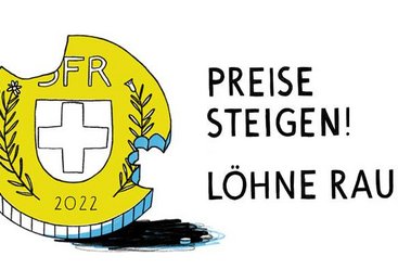 Ein Fünfliber mit ausgebissenen Stücken